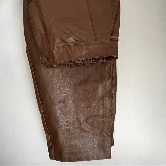 Oak + Fort Vegan Leather Pants - Picture 2 of 7